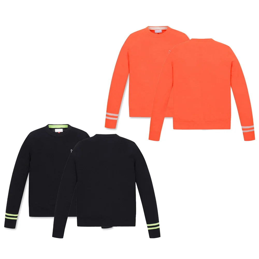 Ladies Long Sve Knitted Golf Sportswear Slim Fit Ele Faion High Elastici Autumn Season Casual round Ne Sweater