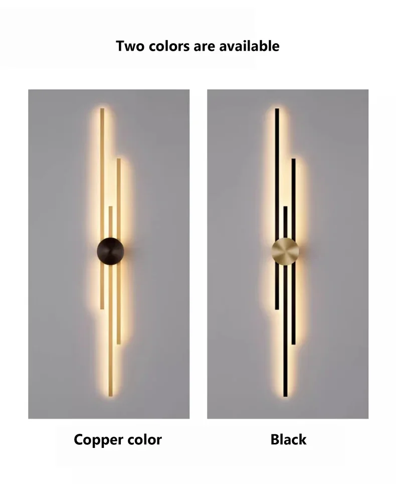 Description Picture 4 of itemMinimalist Modern Living Room Wall Lamp Light Luxury TV Background Wall Grille Wall Lamp Staircase Bedroom Bedside Wall Lamp