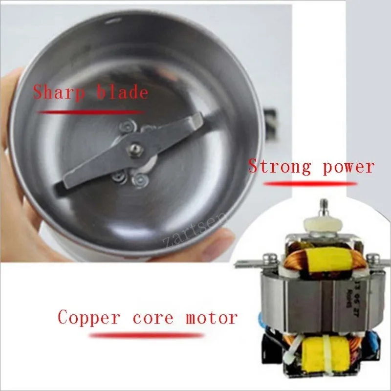 Coffee Grinder Electric Mini Coffee Bean Nut Grinder Coffee Beans Multifunctional Home Coffe Machine Kitchen Tool 3