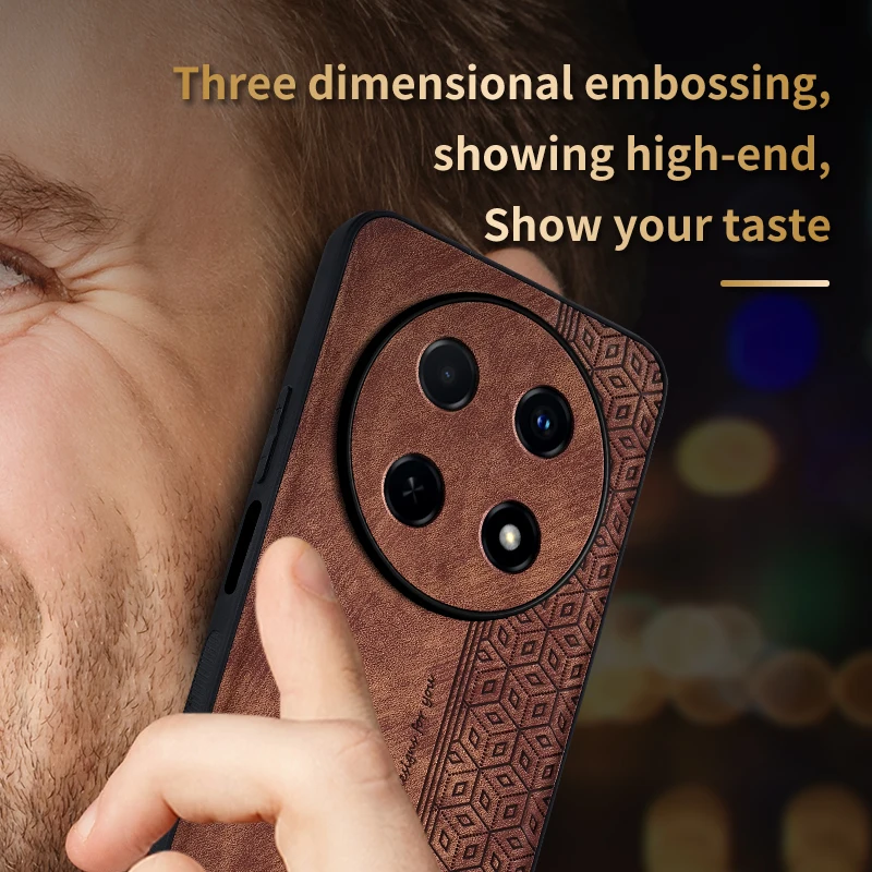 Premium Shockproof Leather Case - Soft Skin Feel, Durable Protection