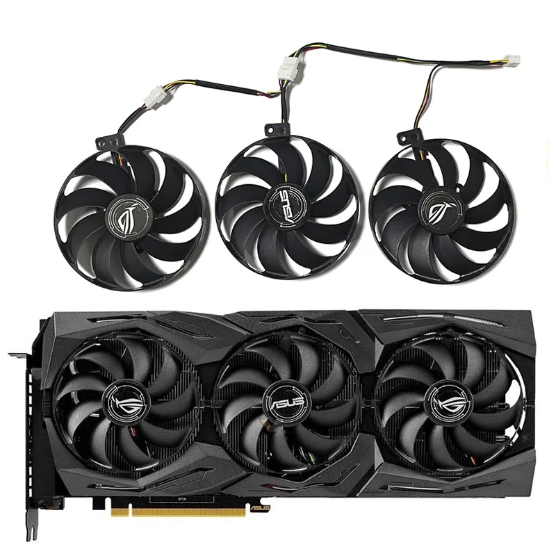 • T129215Su Ventola Di Raffreddamento Per Scheda Gpu A 7 Pin Per Asus Rog Strix-Geforce Rtx 2070 2080 Super Ti Gaming Rtx 2080 Rtx 2080 Ti F
