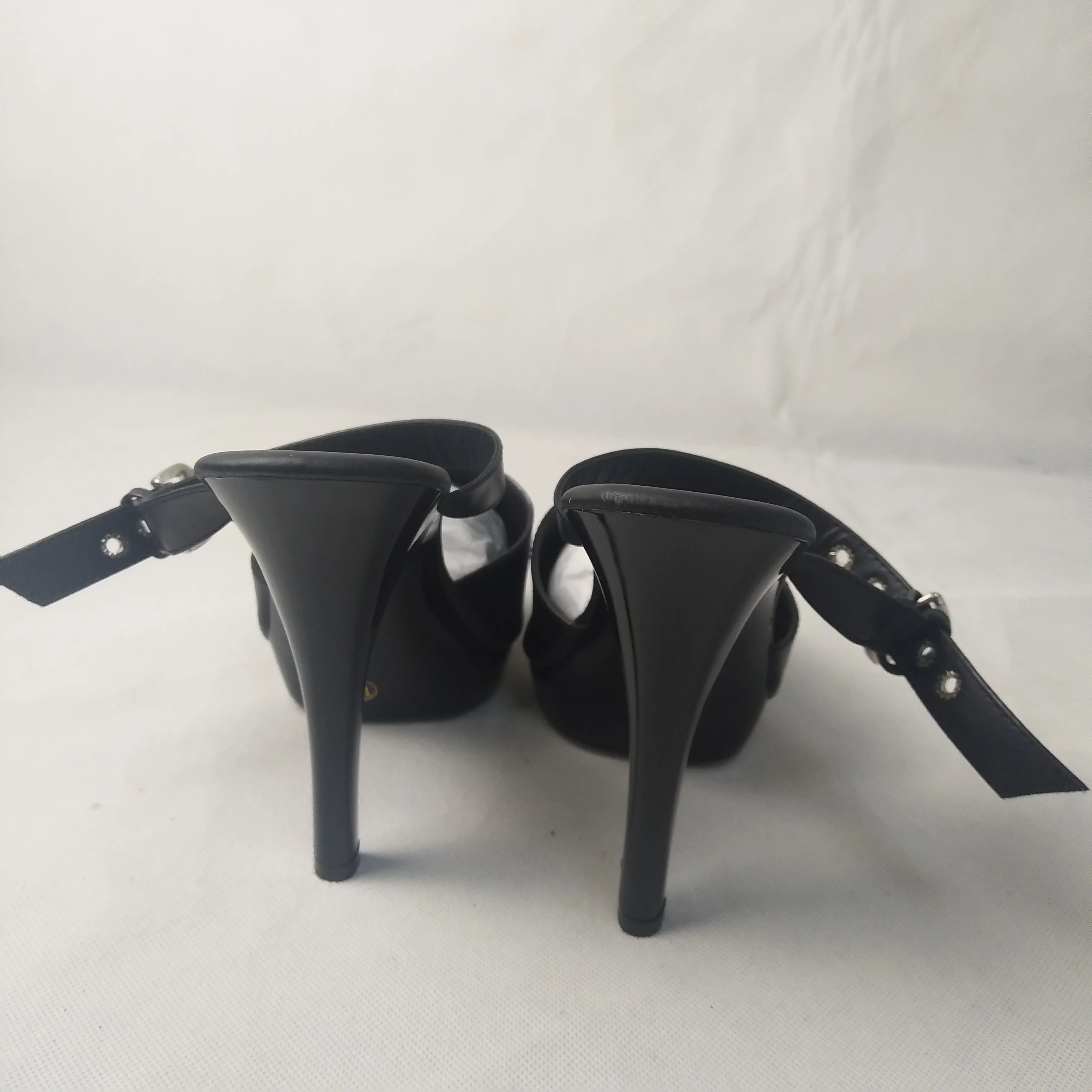 Sexy fashion 13cm high heels superfine slippers, 5 inches hand made high heels, matte black The banquet dance shoes