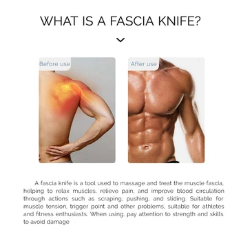 Electric Fascia Scraper Micro Current Compression Muscle 10500RPM Vibration Relaxation Massager Body Shaping Massage Knife 5
