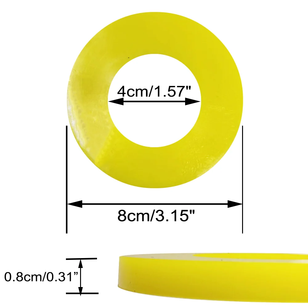 Silencer Pad Rubber Bushing Dampers Universal Front Strut Tower Mount Suspension Shock-Absorbing Bearing Washer Over Bump 2X strut tower mount