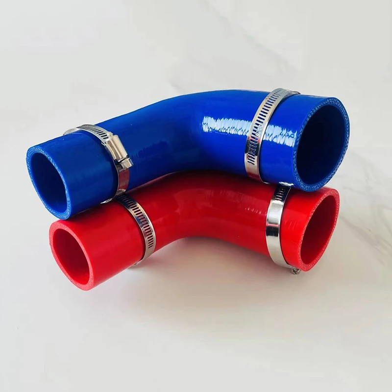 Silicone Tube 90 Degree Reducer Silicone Flexible Hose Variable Diameter Air Intake High Pressure 2 clamp