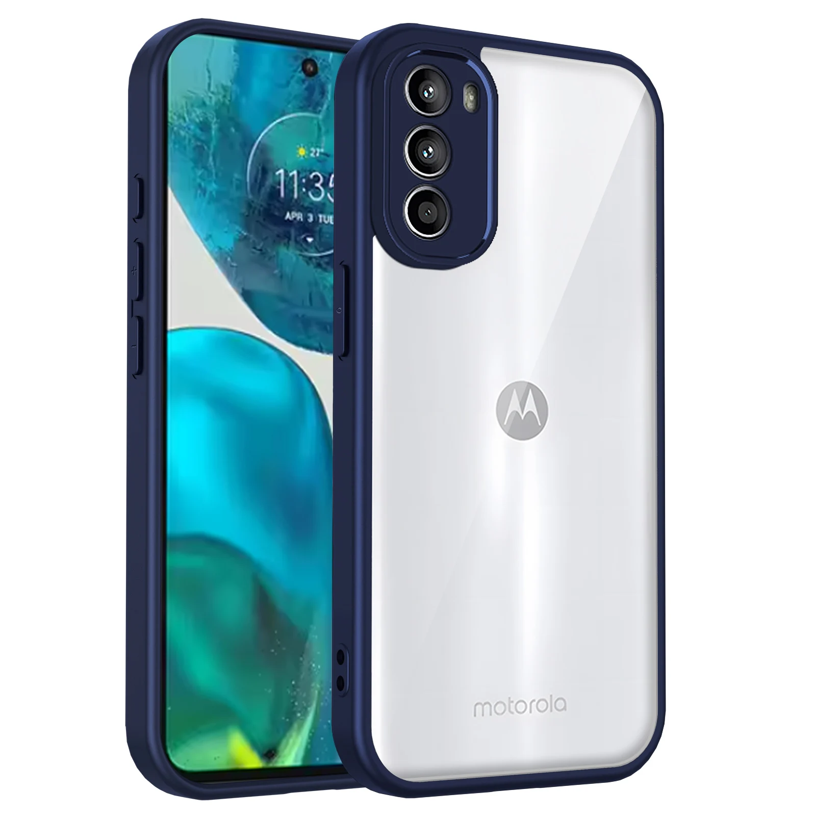 Shockproof Silicone Bumper Clear Matte Back Cover