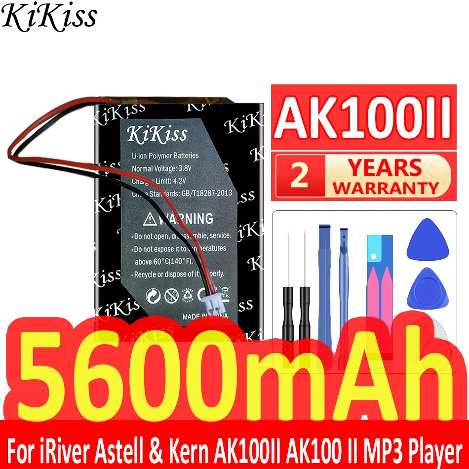 

KiKiss 5600mAh Battery For IRiver Astell & Kern AK100II AK100 II MP3 Player Batteries + Free Tools