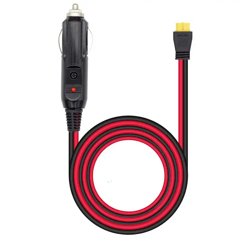 Cigarette Lighter Adapter Cable Extension Cable 12V 24V Car Cigarette Lighter to XT60 Charging Cable ALLPOWERS S2000 Pro Bluetti EB55 Anker 757/767 Ecoflow Delta/River