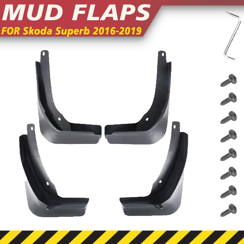 

Mudguards For Skoda Superb B8 3 MK3 3V 2016-2019 ABS Mudflaps Fender Flares Mud Flap Splash Guards Cover Wheel Parts Accessorie