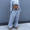 Y2K Retro Sweatpants Double Waisted Embroidered Camouflage Pattern Wide Leg Pants Men Trend Casual Streetwear Unisex Baggy Pants 2