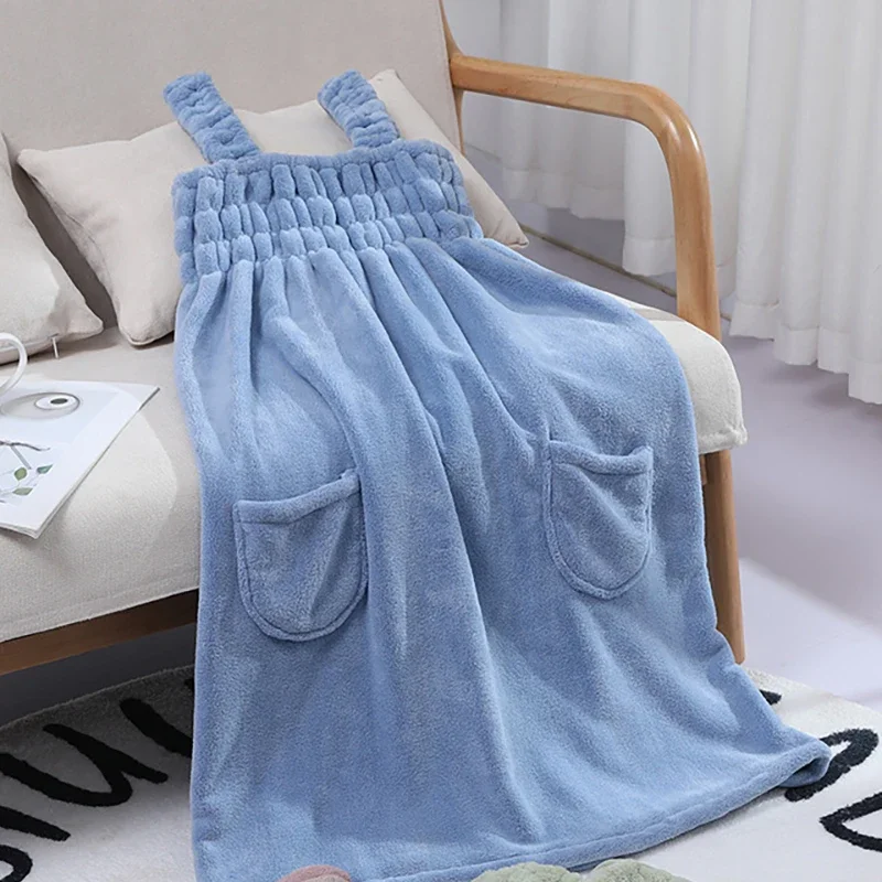 82x140cm Large Bath towels For Body coral velvet Bath Skirt Fashion Lady Wearable Fast Drying Beach Spa Bathrobes Towels bath towel