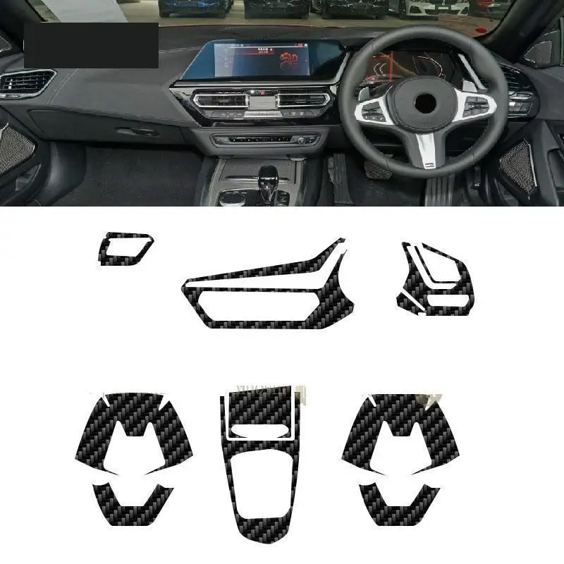 BMW Z4 G29 2019-2023 자동차 인테리어 탄소 섬유 필름 5D PET 센터 콘솔 스크래치 방지 필름 액세서리, PPF 수리
