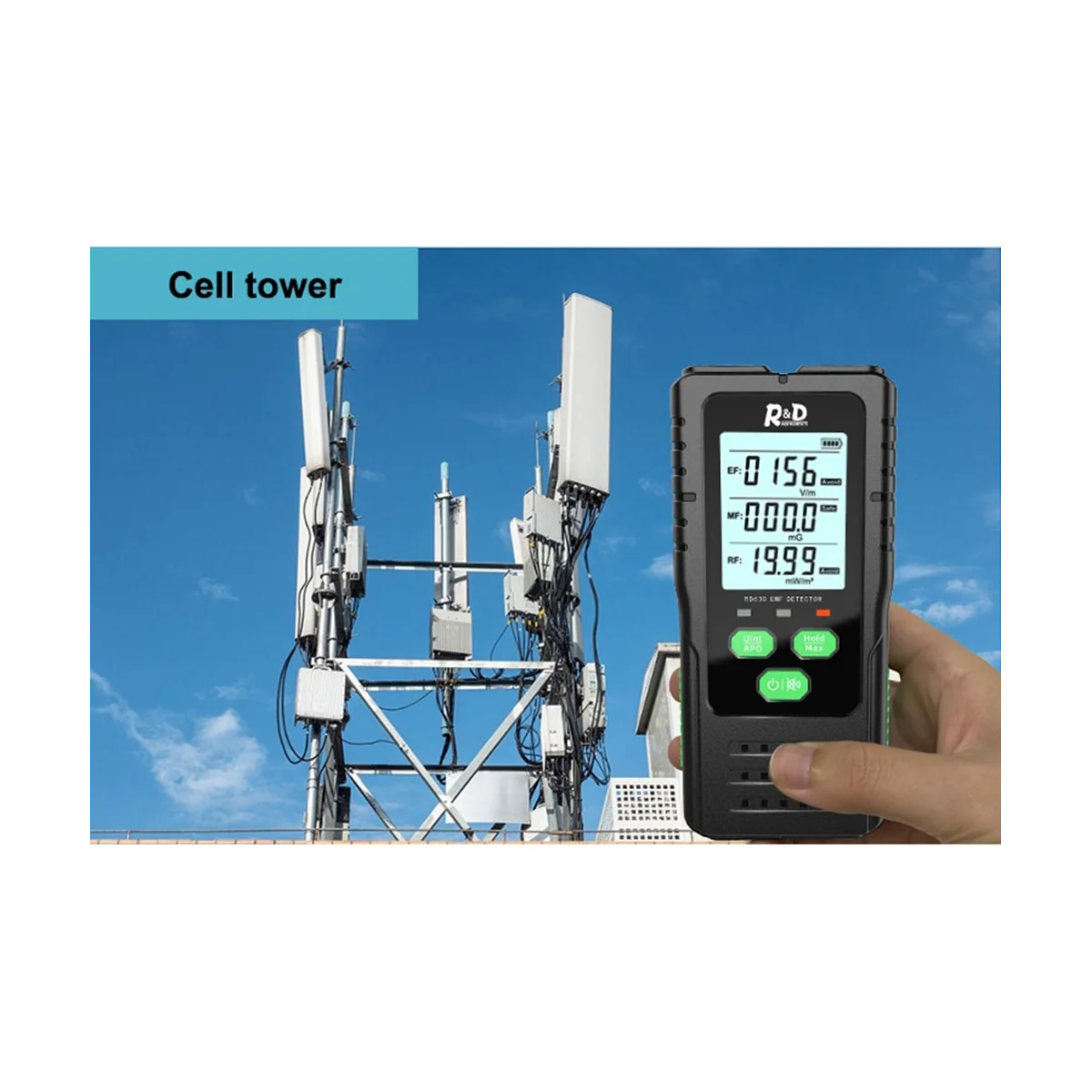 

3-в-1 детектор электромагнитного поля излучения тестер Измеритель EMF многофункциональный портативный радиочастотный предупредительный измеритель
