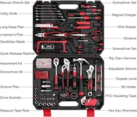 Eastvolt 218-Piece Household Tool Kit, Auto Repair Tool Set, Tool Kits for Homeowner, Plier, Screwdriver Set, Socket Kit 2