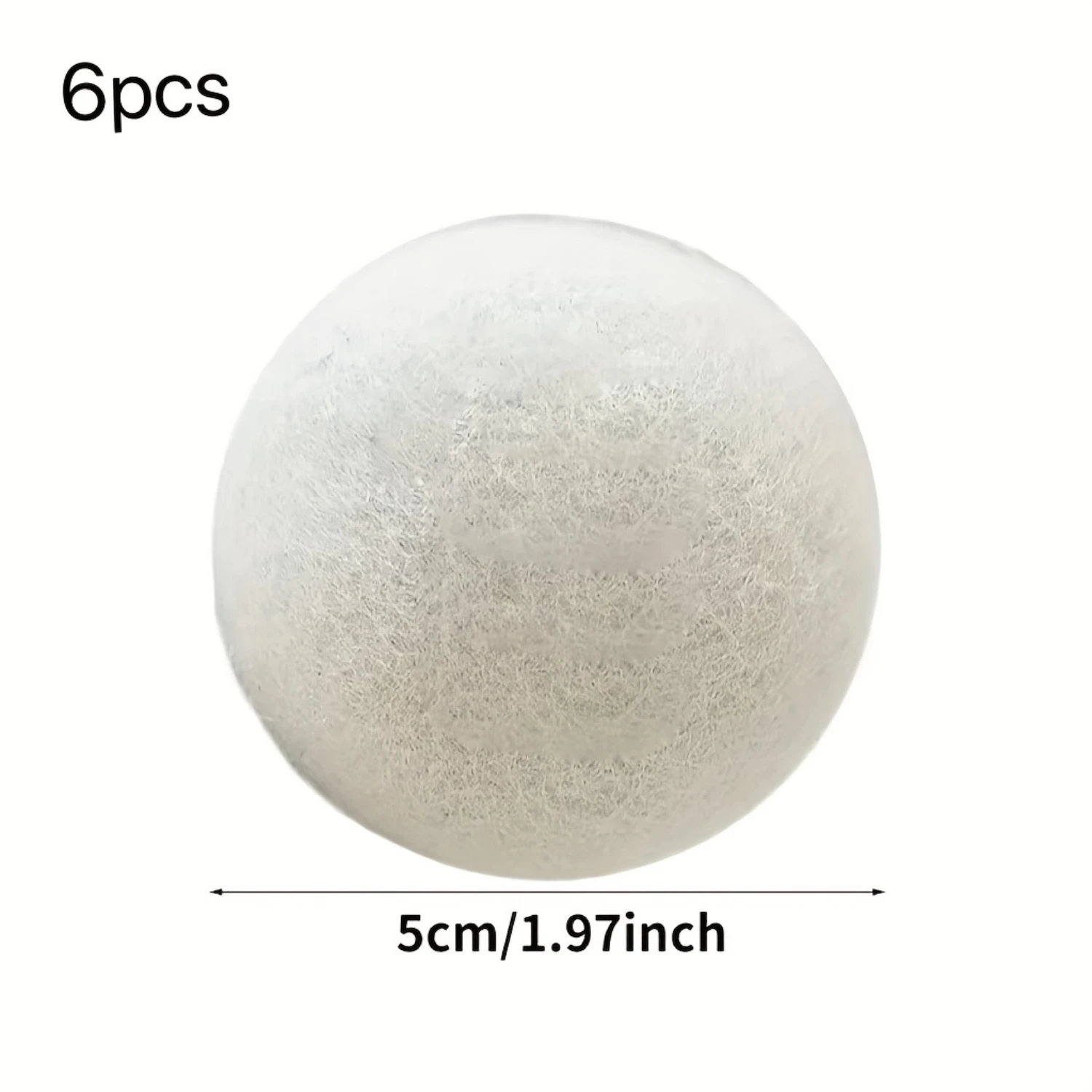 6pcs Wool Dryer Balls, Reusable Soft Laundry Balls For Faster Drying, Household Cleaning Supplies