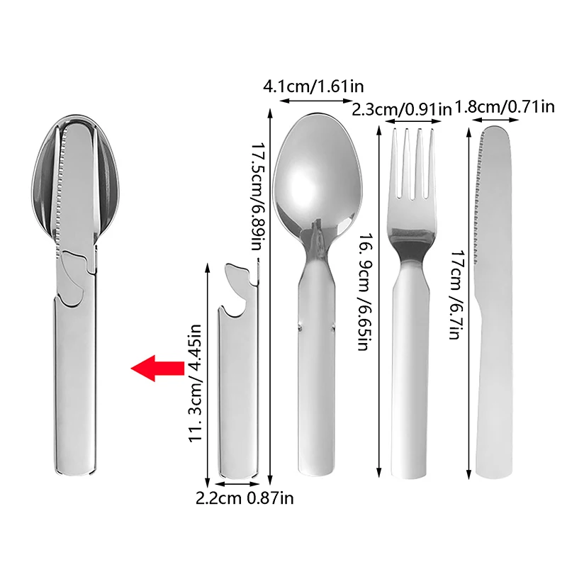 4-Piece Folding Cutlery Set 6