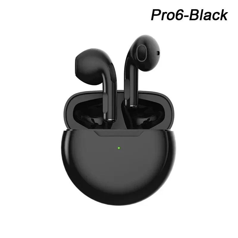 Wireless Headphones Air Pro 6 TWS Wireless Headphones with Mic Fone Bluetooth Earphones Sport Running Headset for Apple iPhone Xiaomi Pro6 Earbuds
