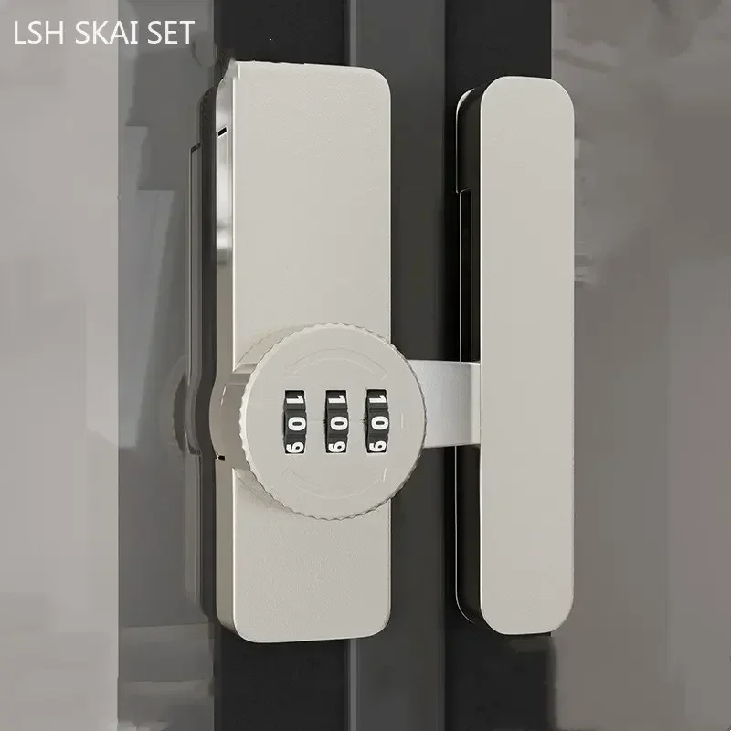 Zinc Alloy Security Door Buckle 3 Digit Password Barn Door Lock Window Latch File Cabinet Anti-theft Lock Indoor Hardware gate buckle door latch door lock latch