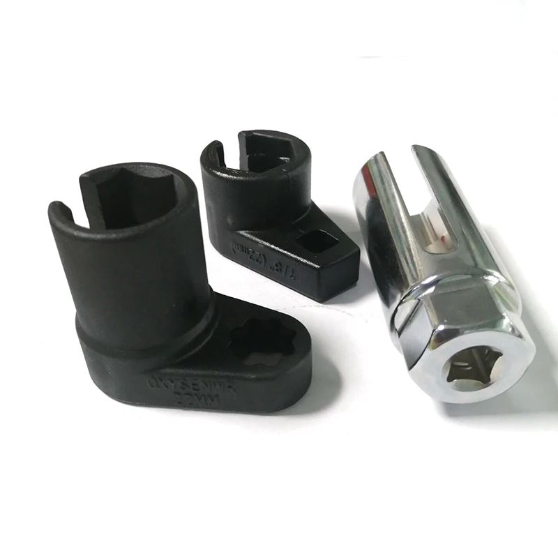 3pcs Oxygen Sensor Socket 6 Point Wrench 1/2" and 3/8" Drive 7/8" 22mm Universal Oxygen Sensor Switch Socket 2