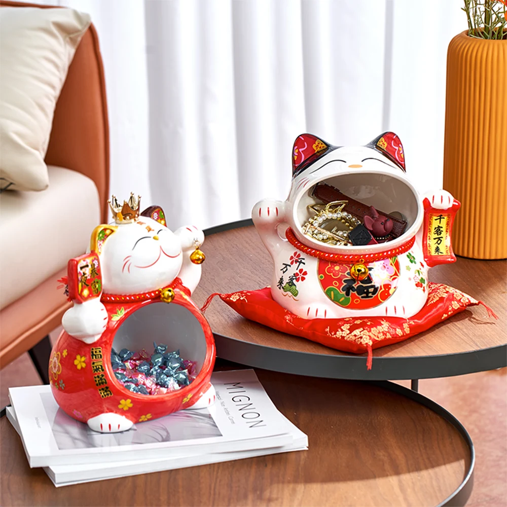 Maneki-Neko Tirelire 'Ruban Japonais' – Japan Mood