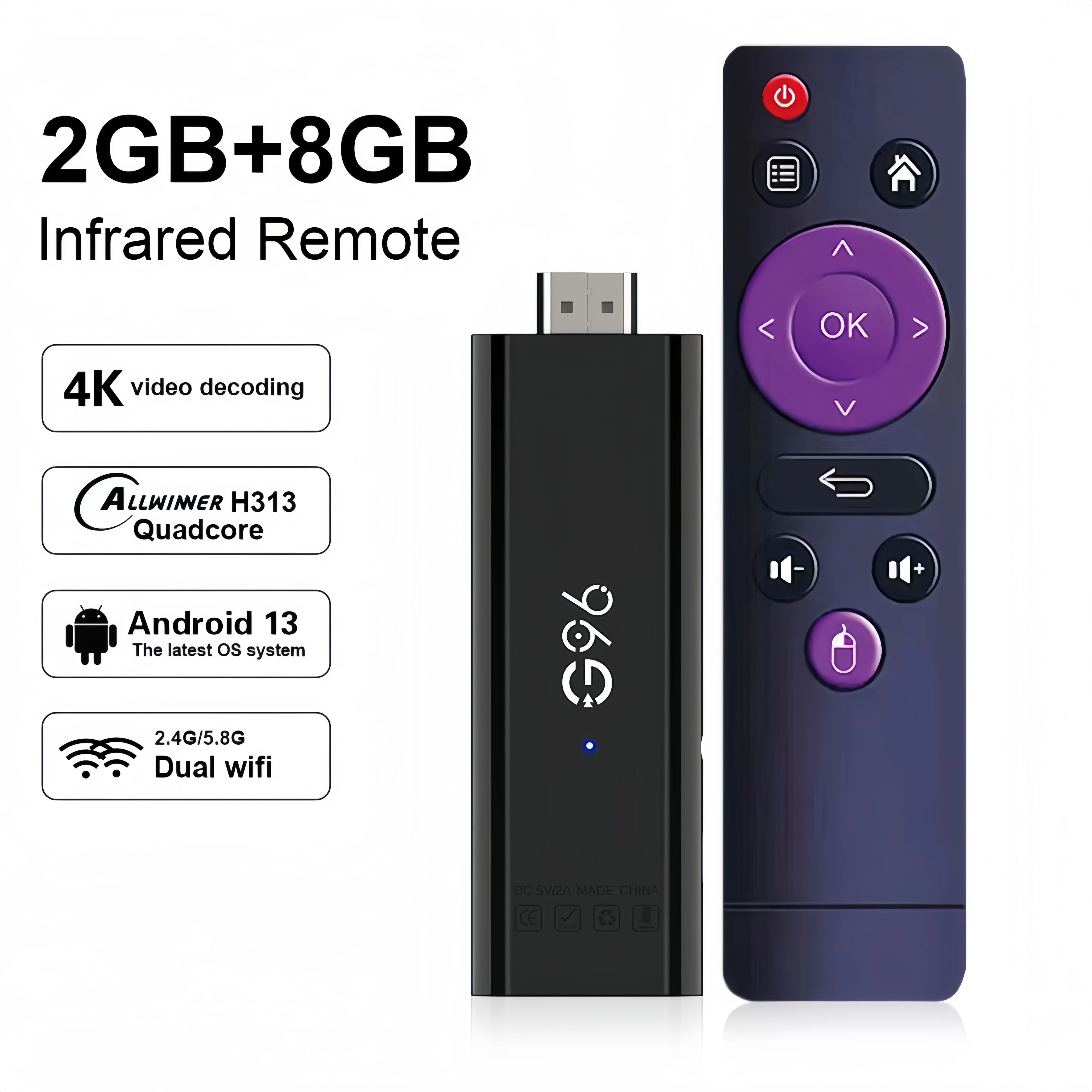 Q6 2GB8GB IR Remote