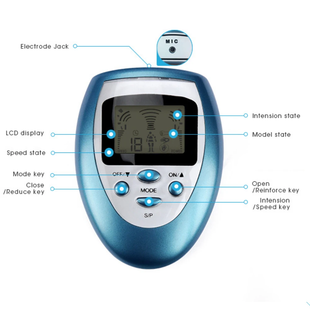 2026 New TENS EMS Muscle Stimulator Electric Pulse Massager Low Frequency Electrostimulator Nerve Pain Relief Therapy Device