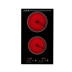 Double-head induction cooker double-range electric pottery cooker household stir-fry embedded double-eye cooker vertical version