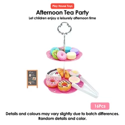 Deluxe Pretend Play Tea Set for Kids - Perfect Birthday Gift for Little Girls (16pcs - Pink - Set)