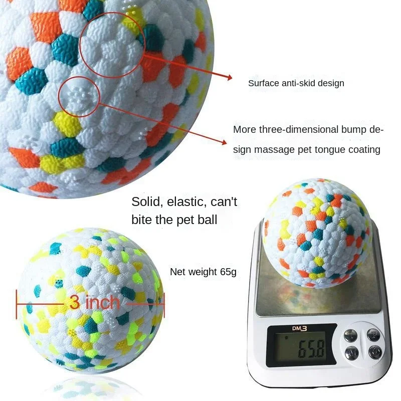 Teething Pet Toy Dog Solid Toy Ball Interactive Light Popcorn Ball Light Chew Rubber Balls High Elastic Bite dog toy ball,pet toys,dog chew toy,dog toys,dog teeth cleaning toy,dog toy