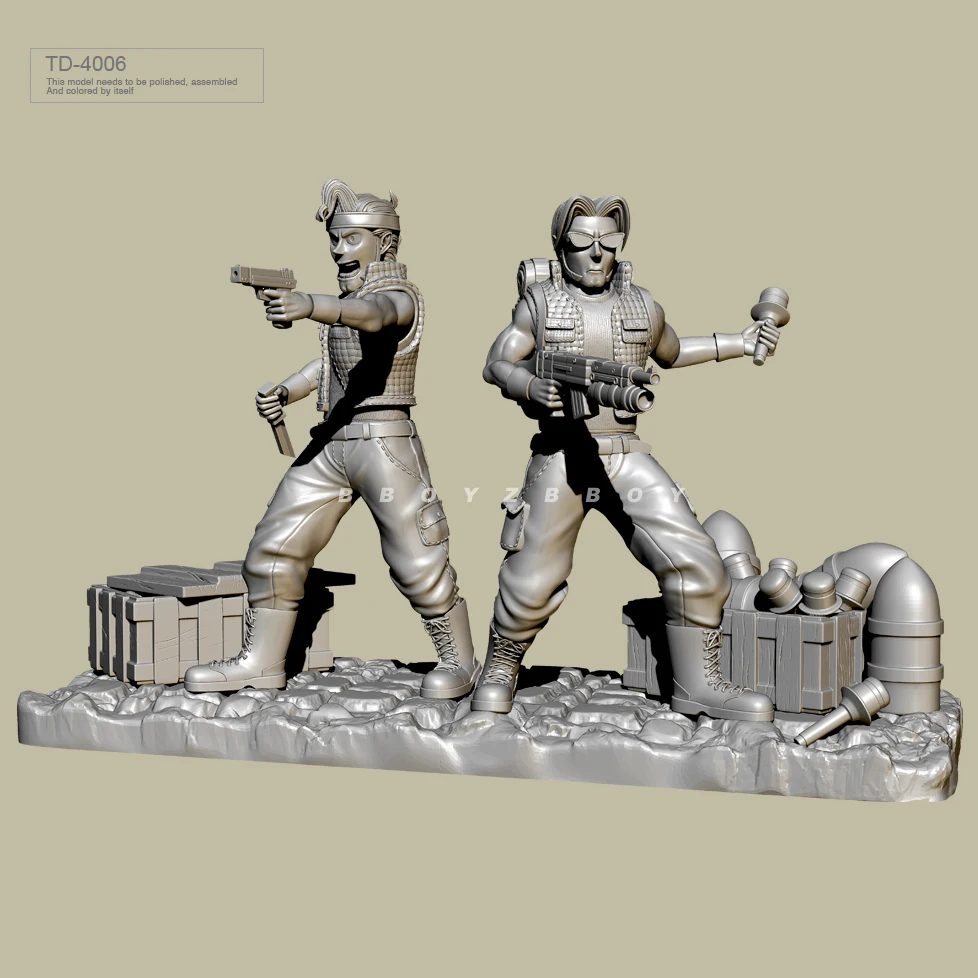 

38mm 50mm Resin model kits figure colorless and self-assembled TD-4006