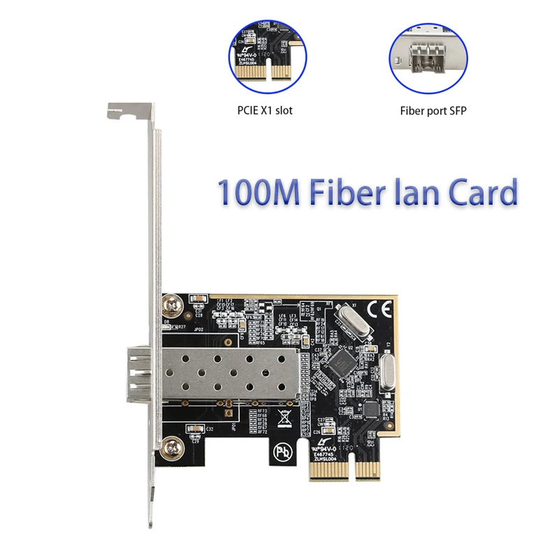 PCIe 100M Fiber lan Card 10/100mbps Game PCI E Network Card Adapter