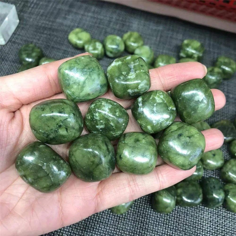 2030mm Crystals Healing Stones Natural Dark Green Canadian Jade