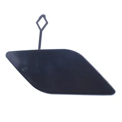 Sleek Black Front Bumper Tow Hook Cover Cap for Mercedes E - Class W212 (Black)