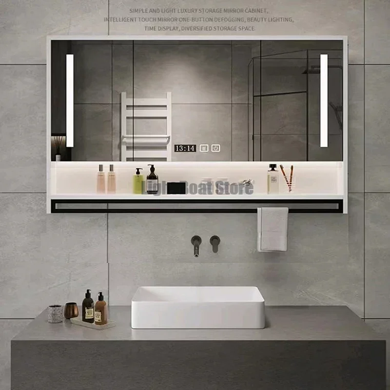 Armadi Per Camera Da Letto In Legno Scaffali Organizer Armadi Da Bagno Intelligenti Di Lusso Specchio Salvaspazio Mobili Da Bagno Mobili Ausiliari