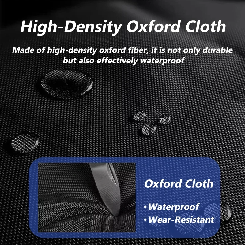 Heavy-Duty 72L Trunk Organizer for Car Large-Capacity Foldable Storage Box High-Density Oxford Cloth Waterproof Car Organizer
