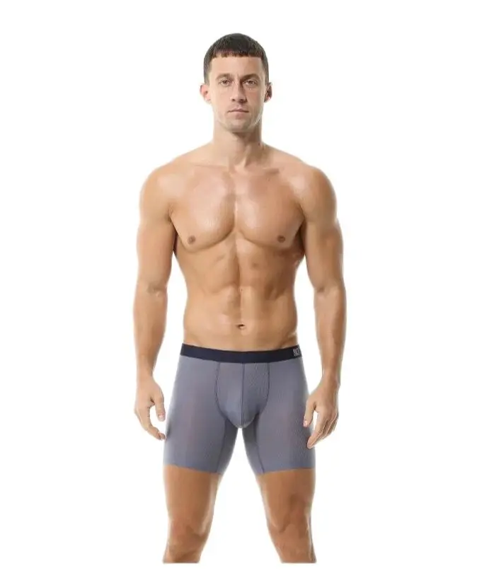 

Men's Ice Silk Sports Underwear Boxers Men's Traceless Running Quick Drying Extended Crotch Summer Shorts Thin