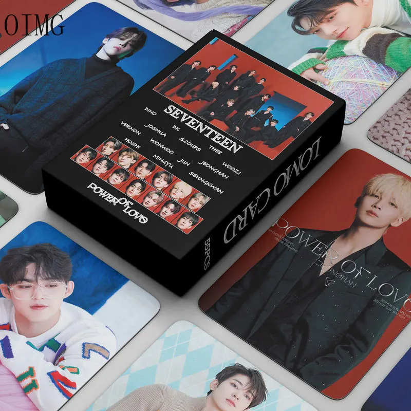 55 шт./компл. Kpop SEVENTEEN Lomo Cards POWER OF LOVE альбом Card Seventeen Photocard ваш выбор открытки для