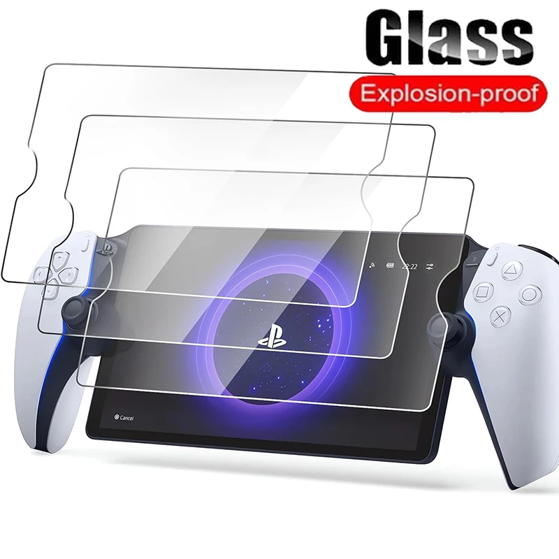 

2.5D Full Glue Tempered Glass for Sony PlayStation Portal Remote Play Games Console Clear Screen Protector Protective Glass Film