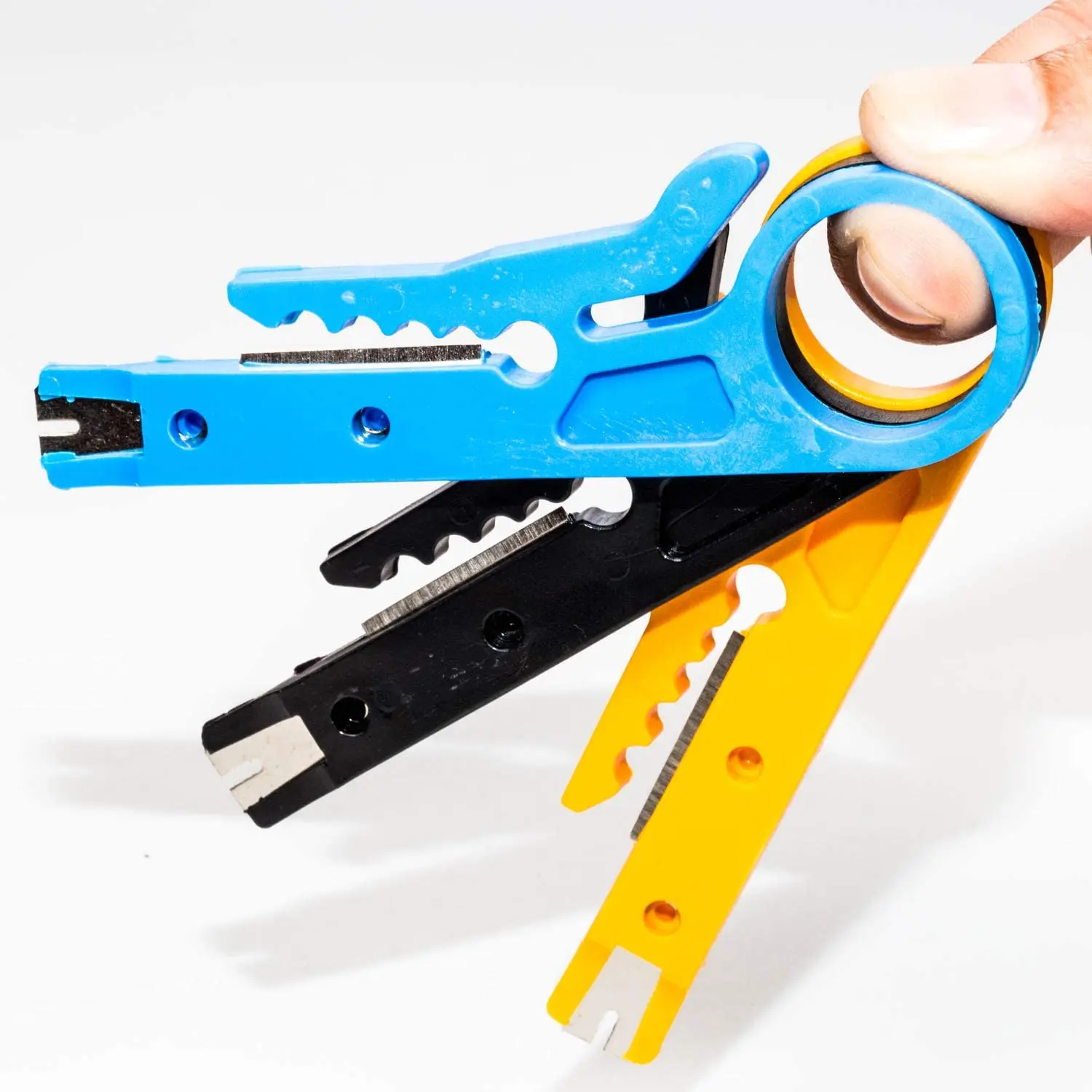 1Pc Mini Pocket Portable Wire Stripper Knife Crimper Pinze Strumento Di Crimpatura Spelafili Tagliafili Crimpatrice Parti Di Utensili Cnc