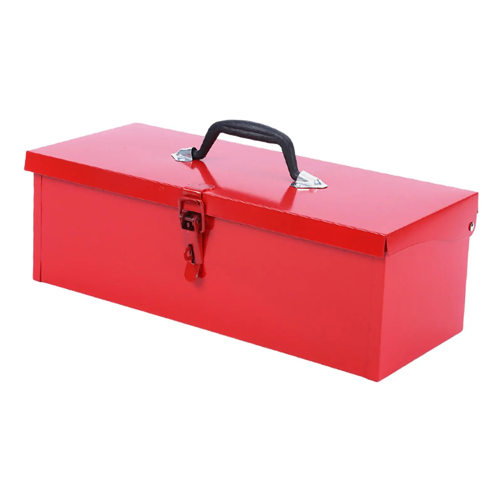 Hand Tool Case Container Small Tool Box Easy Access Iron Tool Box Empty Tool Box Multipurpose for Electrician Workshops Garages