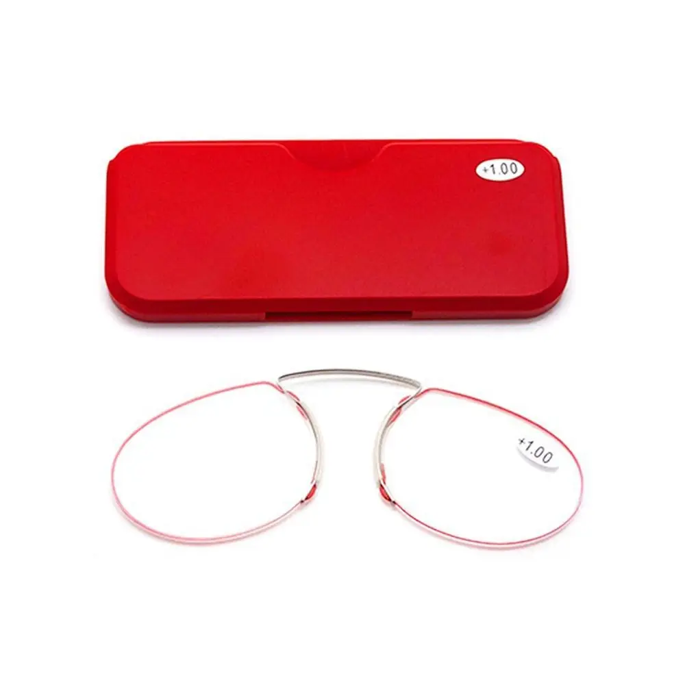 Mini Lazy Glasses Reading Glasses Magnifying Nose Clip Nose Rack Legless Portable Presbyopic Men Women