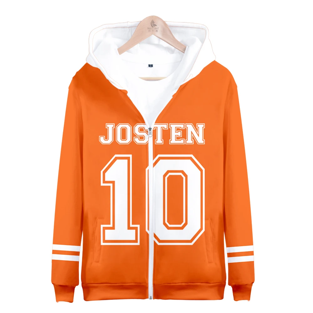 The Foxhole Court 3D Zip-up Sweatshirt Cool High Street Casual Fashion Zipper Hooded Popular Clothes