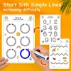 Montessori Children Educational Drawing Pen Control Training Color Shape Math Match Game Set Toddler Learning Activitie Toy Gift 2