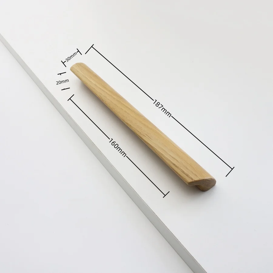 Natural Beech Wood Furniture Handles