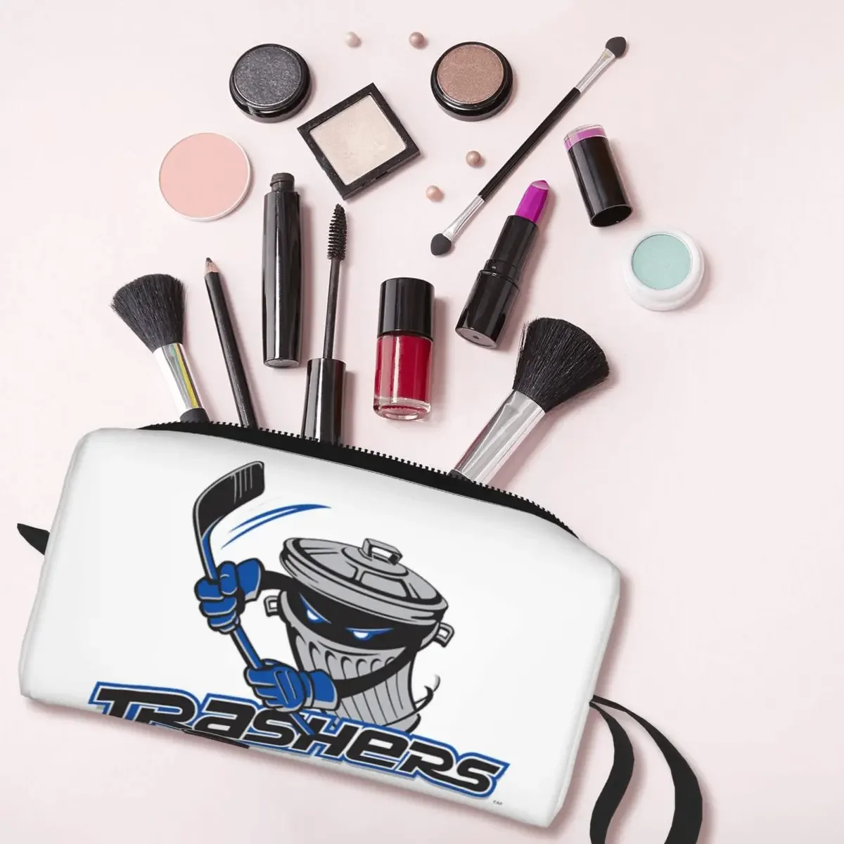 Danbury Trashers Ice Hockey (UHL) Pencil Cases Large Storage Pen Bags Pen Box Pencil Pouch For Boys Girls Stationery Makeup Bag