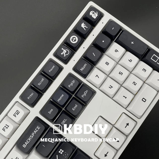 KBDiy 118 Keys Set Print Stream PBT Keycaps XDA Profile MX Switch DYE SUB cs go