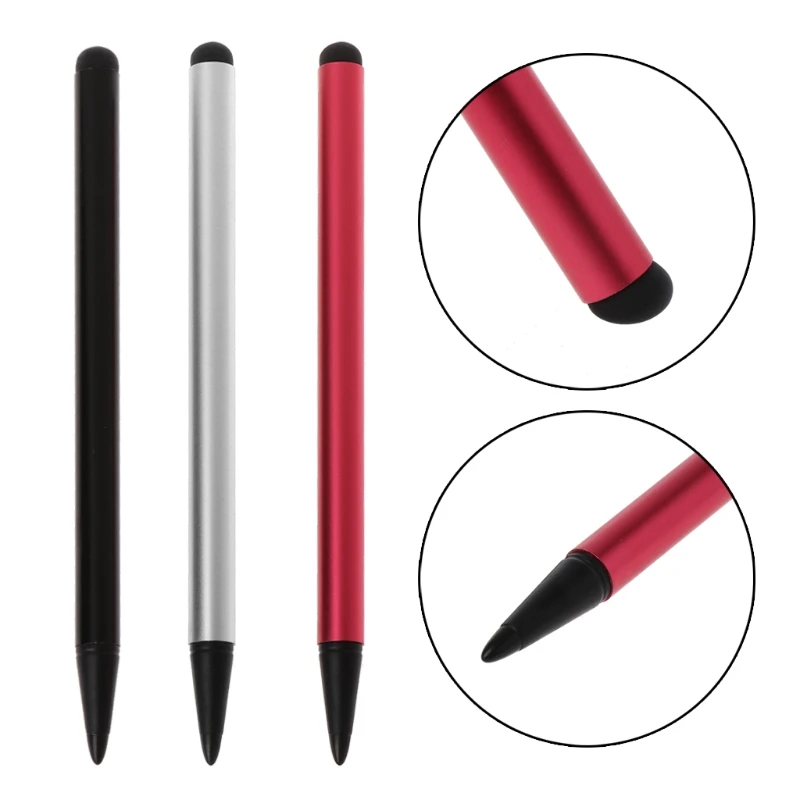 Stylus Pen Capacitive Resistive 2 Way Rubber Pencil For Phone Tablet Laptop stylus pen touch pen