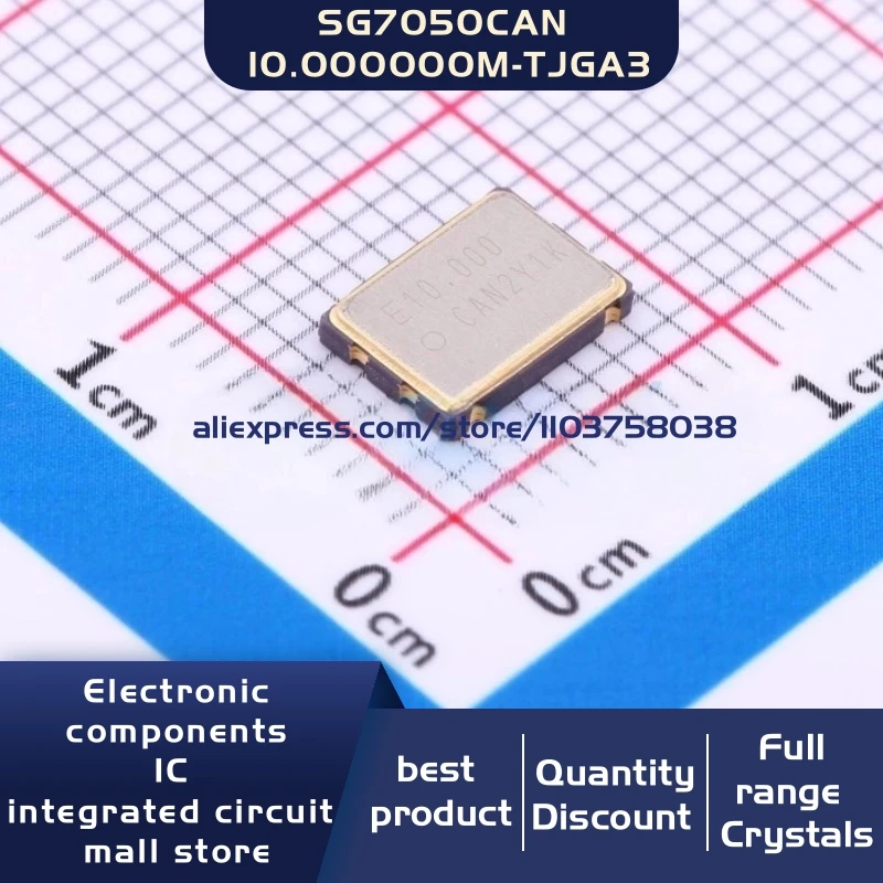 50 개/몫 X1G0044810005 SG7050CAN 10.000000M-TJGA3 10mhz cmos 크리스탈 발진기 공진기 4SMD 재고 있음