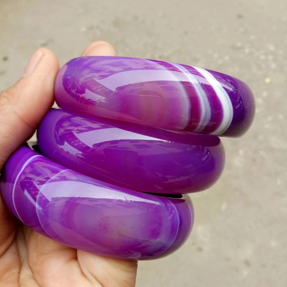 Natural Jade Bangle Bracelet Charm Jewellery Fashion HandCarved Jadeite Women