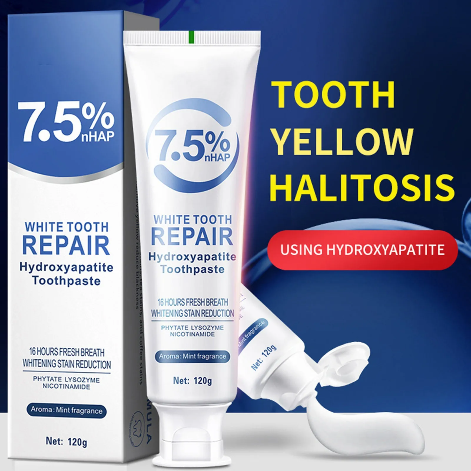 Teeth Whitening Product Hydroxyapatite Whitening And Stain Removal Toothpaste Improves Yellow Teeth And Freshens Breath Birthday Party Favors